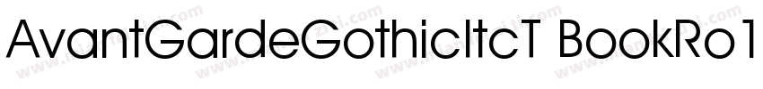 AvantGardeGothicItcT BookRo1字体转换